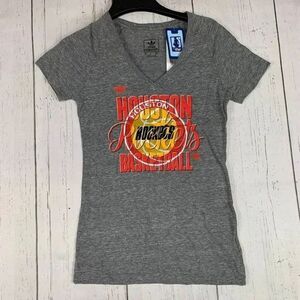 Houston‎ Rockets NBA Small Adidas Casual T-Shirt Gray New Women